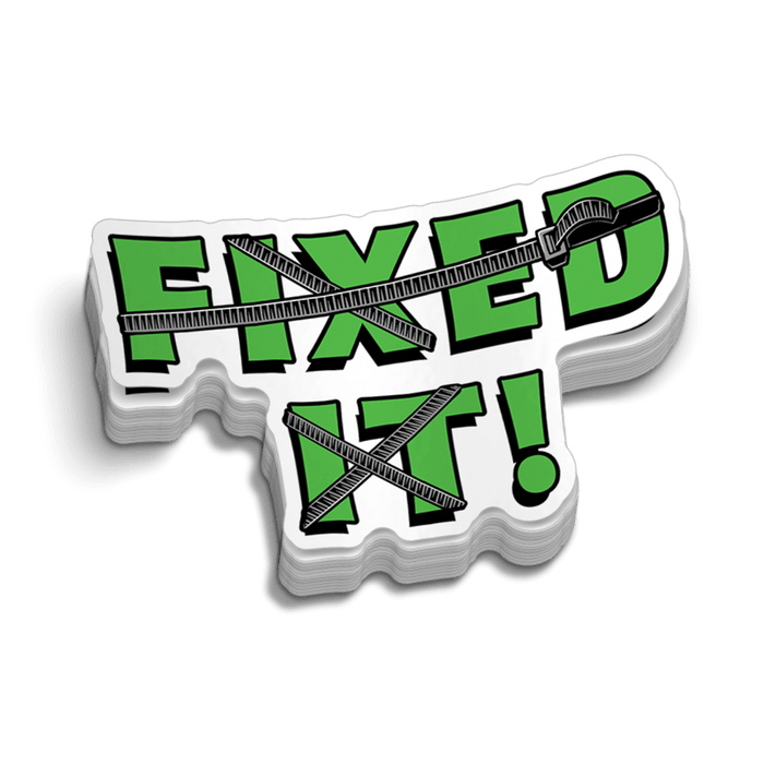 Fixed It - Hard Hat Decal by Armed American Supply