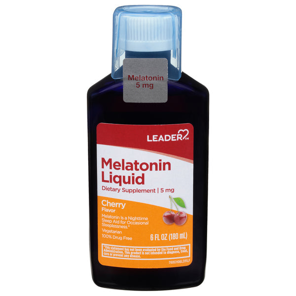 Leader, Melatonin Liquid, 5 Mg, Cherry Flavor, 6 Fl Oz by Pasteur Pharmacy