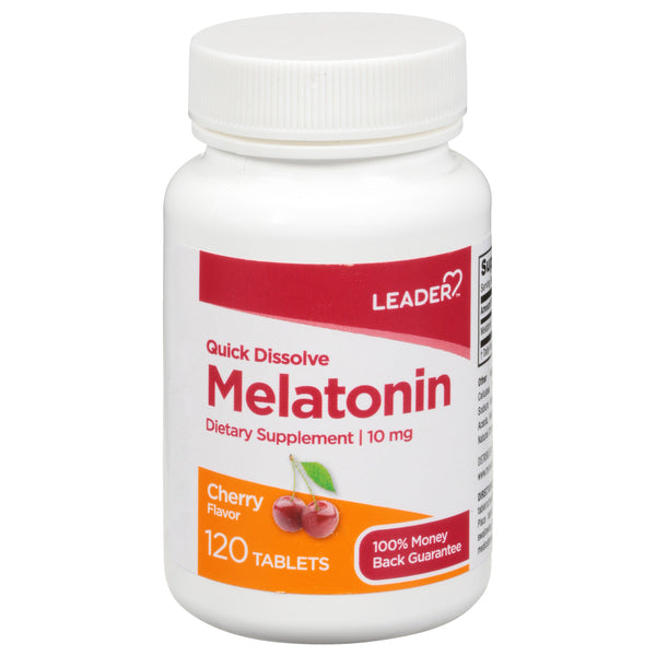 Leader™ Melatonin – 10 mg (Fast Dissolve, Cherry Flavor) by Pasteur Pharmacy