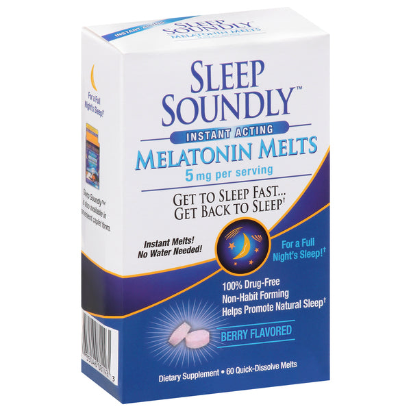 Sleep Soundly Melatonin Melts, 5 Mg, Berry Flavored by Pasteur Pharmacy