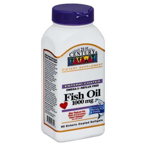 21st Century Fish Oil 1000 Mg Enteric Coated Softgels by Pasteur Pharmacy