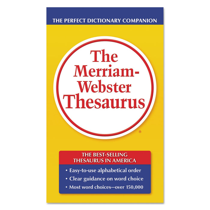 Merriam Webster The Merriam-Webster Thesaurus, Dictionary Companion, Paperback, 800 Pages