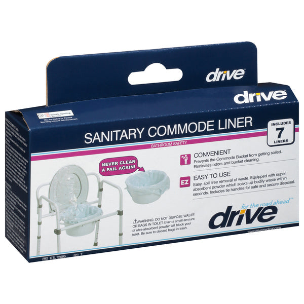 Drive Medical® Commode Pail Liners – Disposable with Absorbent Pad by Pasteur Pharmacy