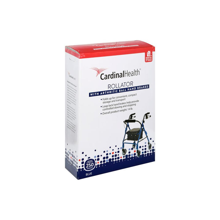 Cardinal Health Steel/Aluminum Rollator – Blue by Pasteur Pharmacy