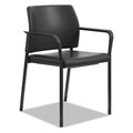 HON Accommodate Series Guest Chair with Fixed Arms, 23.25" x 22.25" x 32", Black, 2/Carton