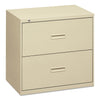 HON 400 Series Lateral File, 2 Legal/Letter-Size File Drawers, Putty, 30" x 18" x 28"
