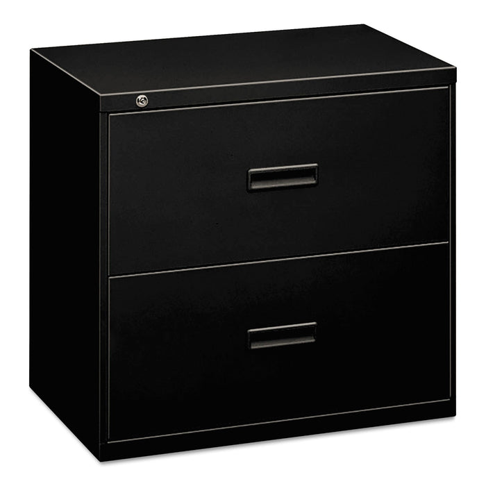 HON 400 Series Lateral File, 2 Legal/Letter-Size File Drawers, Black, 36" x 18" x 28"
