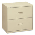 HON 400 Series Lateral File, 2 Legal/Letter-Size File Drawers, Putty, 36" x 18" x 28"