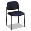 HON VL606 Stacking Guest Chair without Arms, Supports Up to 250 lb, Navy Seat/Back, Black Base