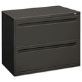 HON Brigade 700 Series Lateral File, 2 Legal/Letter-Size File Drawers, Charcoal, 36" x 18" x 28"