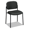HON VL606 Stacking Guest Chair without Arms, Supports Up to 250 lb, Charcoal Seat/Back, Black Base