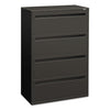 HON Brigade 700 Series Lateral File, 4 Legal/Letter-Size File Drawers, Charcoal, 36" x 18" x 52.5"