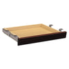 HON Laminate Angled Center Drawer, 22w x 15.38d x 2.5h, Mahogany