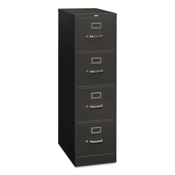 HON 310 Series Vertical File, 4 Letter-Size File Drawers, Charcoal, 15" x 26.5" x 52"
