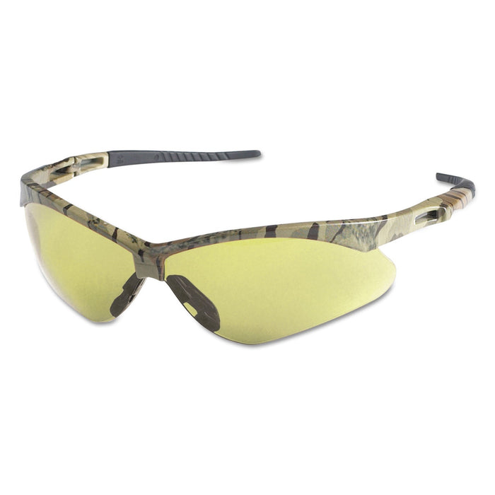 KleenGuard Nemesis Safety Glasses, Camo Frame, Amber Anti-Fog Lens