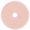 3M Ultra High-Speed Eraser Floor Burnishing Pad 3600, 27" Diameter, Pink, 5/Carton