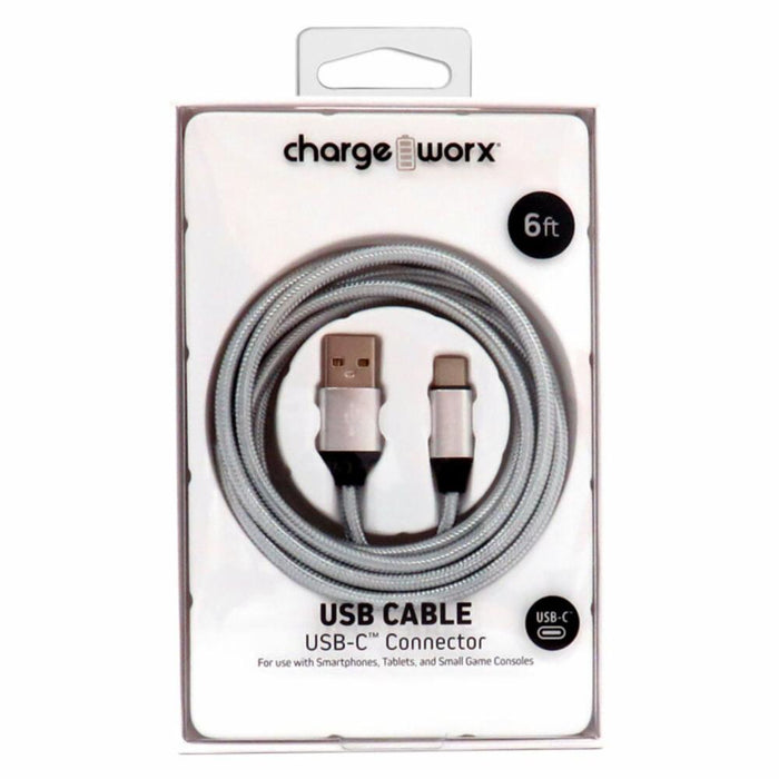 Charge Worxs® USB-C to USB-C Charging Cable – 6 ft (WORX Series) by Pasteur Pharmacy