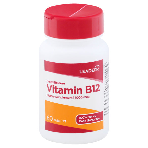 Leader(Tm) Vitamin B-12 1000mcg Extended Release Tablets 60 Ea by Pasteur Pharmacy