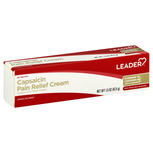 Leader Health Care Capsaicin Pain Relief Cream, 1.5 Oz by Pasteur Pharmacy