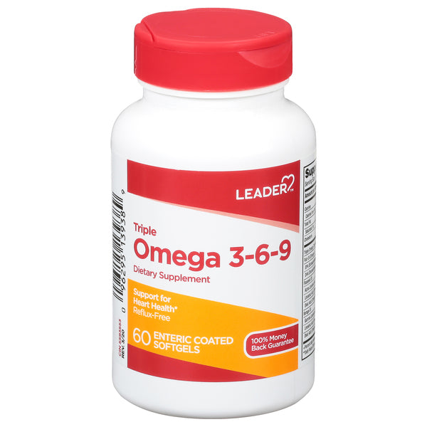 Leader Triple Omega 3-6-9 Enteric Coated Softgels 60Ct by Pasteur Pharmacy