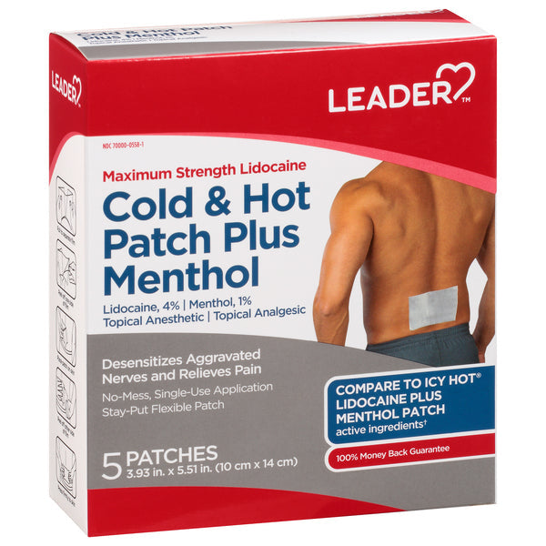Leader™ Cold & Hot Patch Plus Menthol (Maximum Strength) by Pasteur Pharmacy