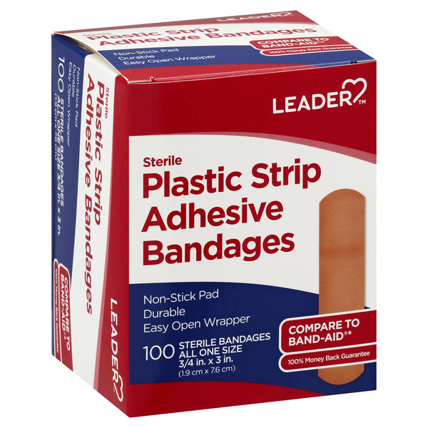 Leader Bandages, Adhesive, Plastic Strip, Sterile by Pasteur Pharmacy