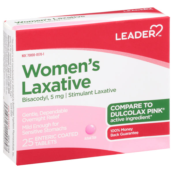 Leader(Tm) Women's Laxative Bisacodyl 5 Mg Enteric Coated Tablets 25Ct by Pasteur Pharmacy