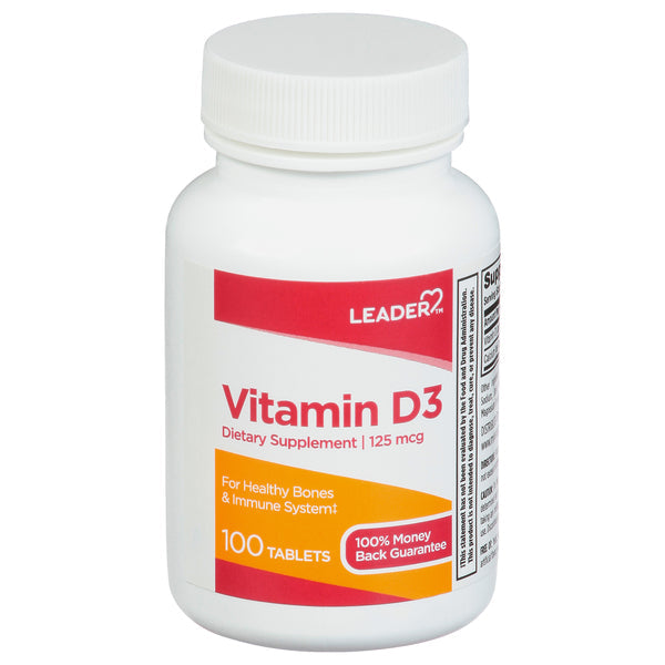 Leader Vitamin D 5000 Iu Tablets 100Ct by Pasteur Pharmacy