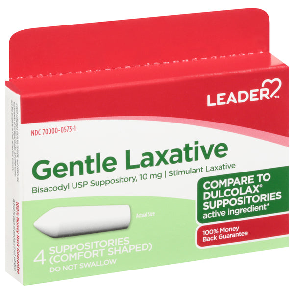 Leader, Suppositories, Gentle Laxative by Pasteur Pharmacy
