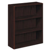 HON 10700 Series Wood Bookcase, Three-Shelf, 36w x 13.13d x 43.38h, Mahogany