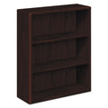 HON 10700 Series Wood Bookcase, Three-Shelf, 36w x 13.13d x 43.38h, Mahogany