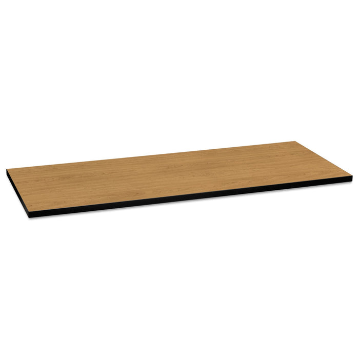 HON Huddle Multipurpose Rectangular Top, 60w x 24d, Harvest/Black