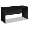 HON 38000 Series Desk Shell, 60w x 24d x 29.5h, Mahogany/Charcoal