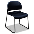 HON GuestStacker High Density Chairs, Supports Up to 300 lb, Regatta Seat/Back, Black Base, 4/Carton