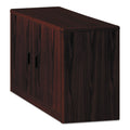 HON 10700 Series Locking Storage Cabinet, 36w x 20d x 29 1/2h, Mahogany