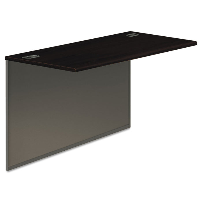 HON 38000 Series Bridge, 48w x 24d x 29.5h, Mahogany/Charcoal