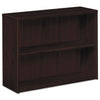 HON 10500 Series Laminate Bookcase, Two-Shelf, 36w x 13.13d x 29.63h, Mahogany