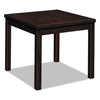 HON Laminate Occasional Table, Square, 24w x 24d x 20h, Mahogany