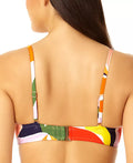 Anne Cole Swimwear Palm Party V-wire Elongated Underwire Bikini Top by Vanessa Jane
