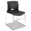 HON Olson Stacker High Density Chair, Supports Up to 300 lb, Lava Seat/Back, Chrome Base, 4/Carton
