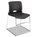 HON Olson Stacker High Density Chair, Supports Up to 300 lb, Lava Seat/Back, Chrome Base, 4/Carton