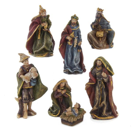 Kurt Adler Christmas Nativity Table Decor 7-piece Set by Vanessa Jane