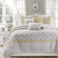 Madison Park Dawn 6 Piece Cotton Percale Reversible Coverlet Set - King/Cal King by Vanessa Jane