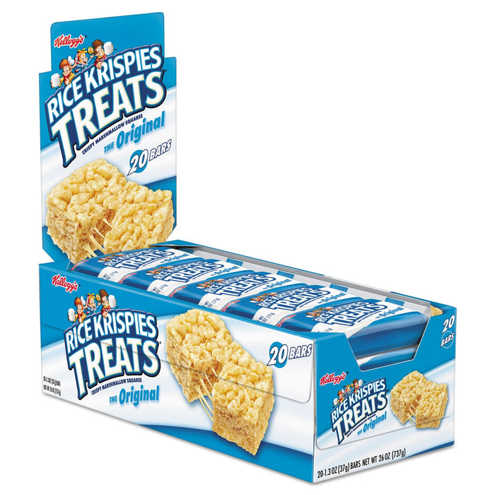 Kellogg's Rice Krispies Treats, Original Marshmallow, 1.3 oz Snack Pack, 20/Box
