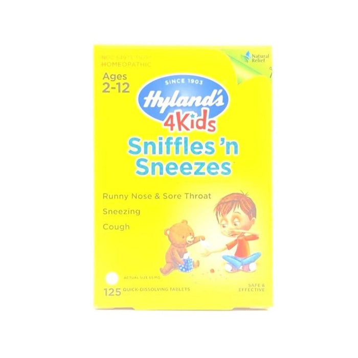 Hyland's Homeopathic Sniffles 'n Sneezes 4 Kids - 125 Tablets by Pasteur Pharmacy