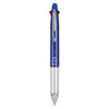 Pilot Dr. Grip 4 + 1 Multi-Color Ballpoint Pen/Pencil, Retractable, 0.7 mm Pen/0.5 mm Pencil, Black/Blue/Green/Red Ink, Blue Barrel