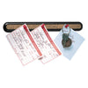 Quartet Bulletin Bar II Natural Cork Bulletin, 12 x 1, Brown, Black Plastic Frame