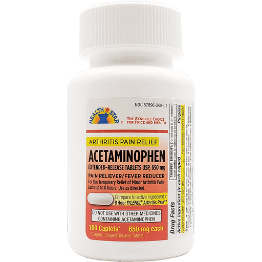 Health Star Acetaminophen Arthritis 650 Mg by Pasteur Pharmacy