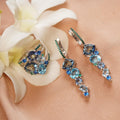 Mystic Quartz and Blue Topaz Statement Ring by Fine Color Jewels