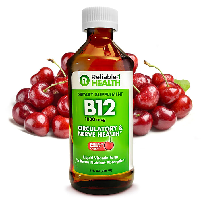 Reliable-1 Laboratories Liquid Vitamin B12, 1000 Mcg, 8 Oz by Pasteur Pharmacy